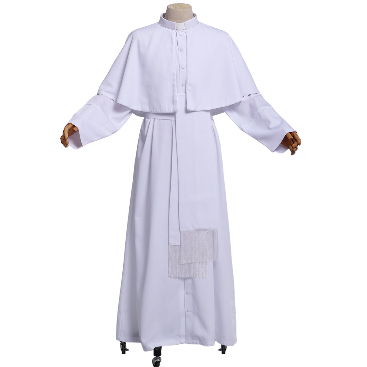 Clergy Men Cassock Priest Costume Bishop Roman Catholic Church Soutane Pope Pastor Father Mass Missionary Robes Outfit
