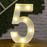 HULIANFU Luxury Alphabet Letter LED Lights Luminous Number Lamp  Battery Night Light for Home Wedding Birthday Christmas Party Decoration