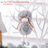 HULIANFU New Year  Gifts Cute Angel Ski Dolls Navidad Hanging Pendant Christmas Home Decor Xmas Tree Ornaments Noel Natal Decoration