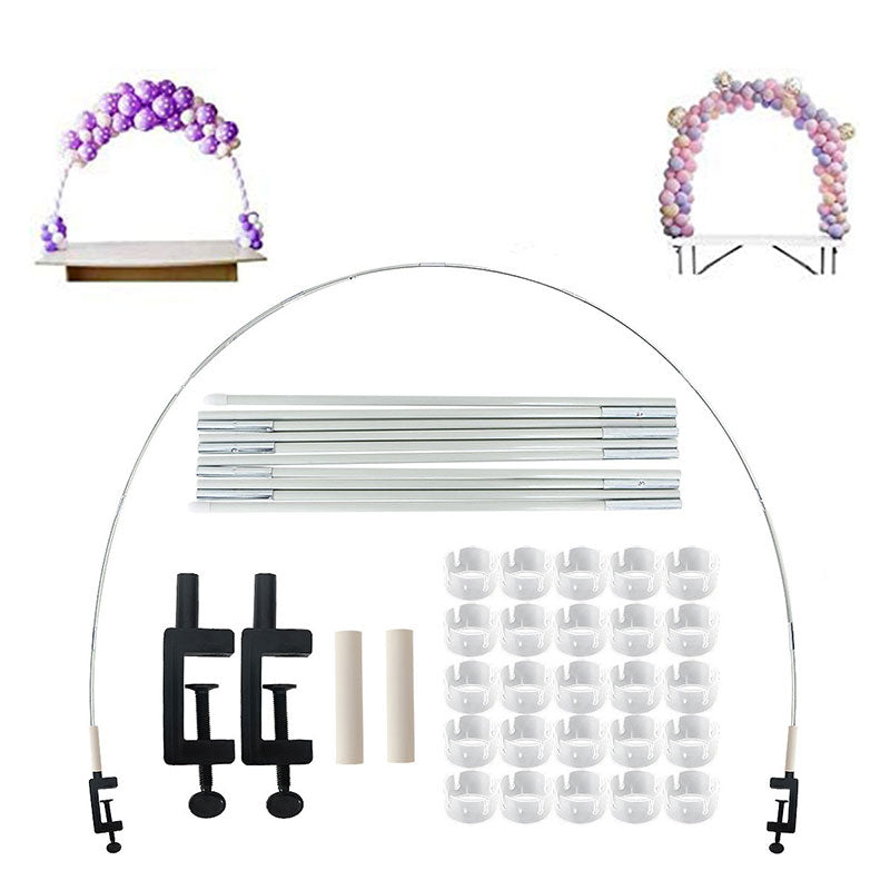 HULIANFU Table Balloon Arch Kit for Different Table Sizes Adjustable B ...