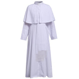 Clergy Men Cassock Priest Costume Bishop Roman Catholic Church Soutane Pope Pastor Father Mass Missionary Robes Outfit