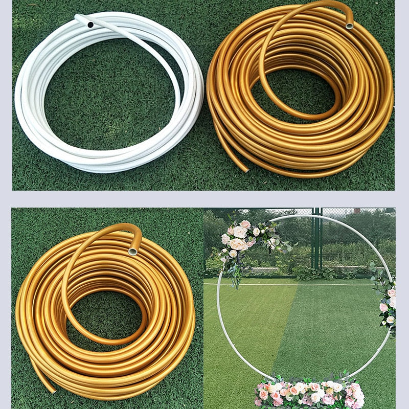 HULIANFU Wedding Party Stage Decoration Arch PVC Modelling Tube Flexible Bending Creative DIY Artificial flower stand Frame Wedding Arch