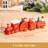 HULIANFU Merry Christmas Wooden Train Ornament Christmas Decoration For Home Santa Claus Gift Natal Navidad Noel  New Year Xmas Decor