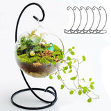 HULIANFU 2023 Christmas Bauble Holder Ornaments Hanging Display Stand L Metal Shape Hanger Plant Stand Wrought Iron Holder Flower Basket