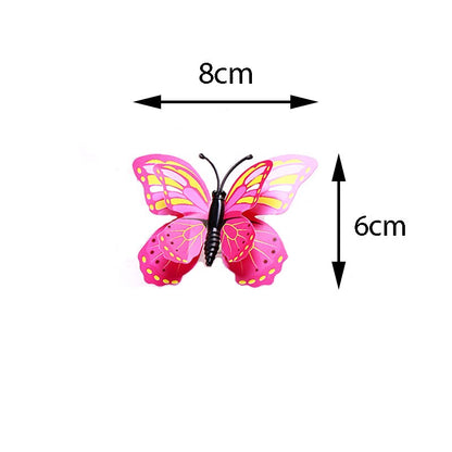 HULIANFU PheiLa LED Butterfly Lights Colorful Luminous Night Light Electron Powered for Wedding Decoration Stickers Child Small Gifts