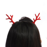 HULIANFU  5 Pairs Red/brown Simulation Antlers DIY Handmade Cute Headband Headdress Accessories Material Christmas Party Decor Photo Props