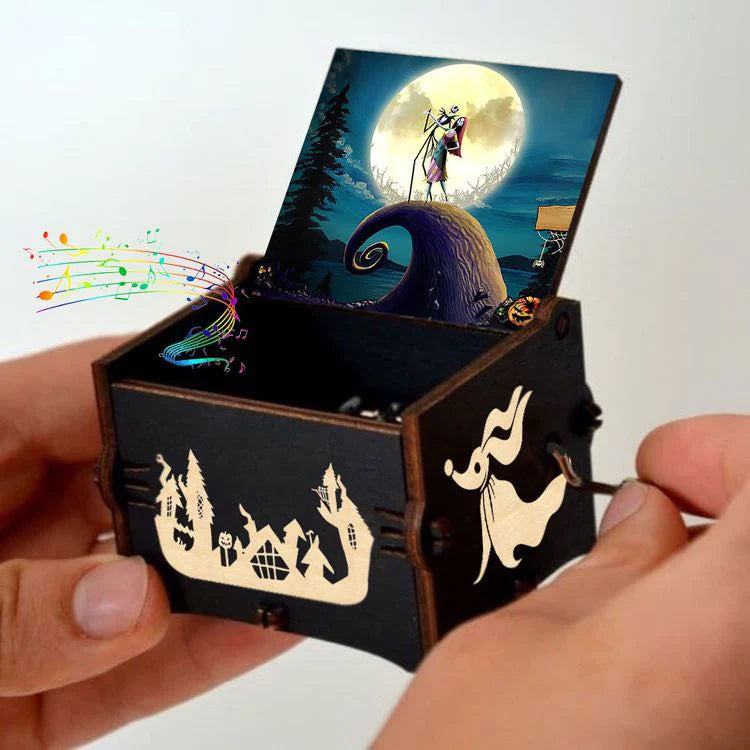 HULIANFU Newest design Merry Christmas music theme music box Halloween Jurassic Park music box toy new year Christmas gift
