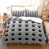 HULIANFU New Fashion 3D Dense Hole Pattern 2/3Pcs Duvet Cover Set 3D Duvet Cover With Pillow Case 3D Bedding Sets