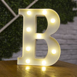 HULIANFU Luxury Alphabet Letter LED Lights Luminous Number Lamp  Battery Night Light for Home Wedding Birthday Christmas Party Decoration