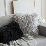 HULIANFU Soft Fur Plush Cushion Cover Home Decor Pillow Covers Living Room Bedroom Sofa Decorative Pillowcase 45x45cm Shaggy Fluffy Cover