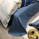 HULIANFU Marble printed Duvet cover Modern Art Abstract 1000TC Egyptian Cotton Soft Bedding Sets 1Duvet Cover+1Bed Sheet+2Pillow Shams