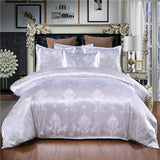 HULIANFU ROMANZO European style bedding set 3piece/set double/single/double/large double bed quilt cover + pillowcase Satin jacquard