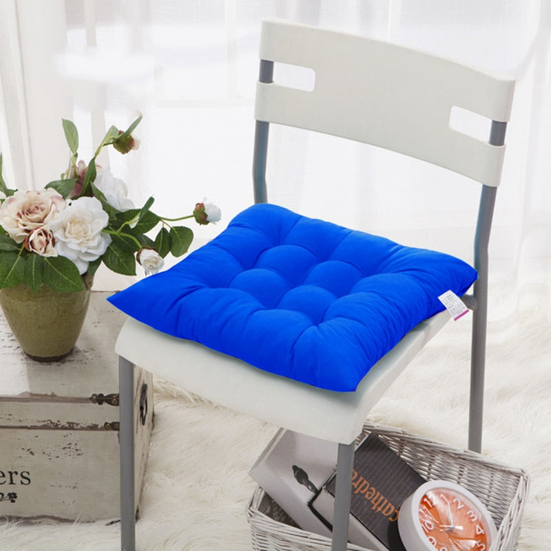 HULIANFU Winter Home Chair Cushion New Outdoor Thick Cushion Pad Office Dining Chair Mattress Pure Sofa Chair Back Pad Comfort Square