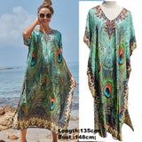 Easy Dry Beach Cover up Robe Plage Vestido Playa Beach Pareo Swimsuit cover up Beachwear Plus size Bathing suit Women Maxi Dress