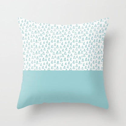 HULIANFU Super Hot Hipster Light Blue Green Mint Cushion Cases Modern Geometry Print Boho Decorative Pillowcase Sofa Couch Throw Pillows