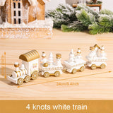 HULIANFU Merry Christmas Wooden Train Ornament Christmas Decoration For Home Santa Claus Gift Natal Navidad Noel  New Year Xmas Decor