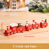 HULIANFU Merry Christmas Wooden Train Ornament Christmas Decoration For Home Santa Claus Gift Natal Navidad Noel  New Year Xmas Decor