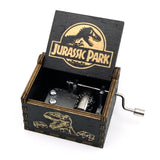 HULIANFU Jurassic Park Friends Music Box You Are My Sunshine Wooden Hand Crank Christmas Gift Birthday Gift New Year  Gift Drop shipping