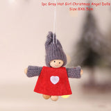 HULIANFU New Year  Gifts Cute Angel Ski Dolls Navidad Hanging Pendant Christmas Home Decor Xmas Tree Ornaments Noel Natal Decoration