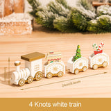 HULIANFU Merry Christmas Wooden Train Ornament Christmas Decoration For Home Santa Claus Gift Natal Navidad Noel  New Year Xmas Decor