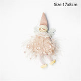 HULIANFU New Year  Gifts Cute Angel Ski Dolls Navidad Hanging Pendant Christmas Home Decor Xmas Tree Ornaments Noel Natal Decoration