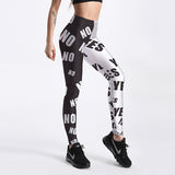 Qickitout 12% Spandex Fashion Cartoon Ice Cream God Horse Skull Digital Printed Legging Womens Star Stretch Pants