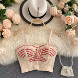 Camis For Women Camisole New Sexy Female Crop Tops Lace Backless Tank Top Woman Cute  Vest Elegant French Chic Clothes