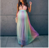 Dresses For Women  Pregnancy Shooting Dress Fashion Mesh Women's Dress V-Neck Maternity Clothes For Pregnant Women Clothing