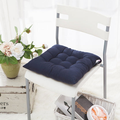 HULIANFU Winter Home Chair Cushion New Outdoor Thick Cushion Pad Office Dining Chair Mattress Pure Sofa Chair Back Pad Comfort Square