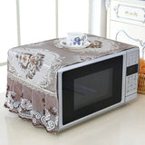 HULIANFU Microwave Oven Dust Cover Oil-proof Natural Material Breathable Protection With Storage Bag   Kitchen Supplies
