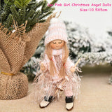 HULIANFU New Year  Gifts Cute Angel Ski Dolls Navidad Hanging Pendant Christmas Home Decor Xmas Tree Ornaments Noel Natal Decoration