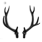 HULIANFU 2023 2018 Hot Simulation Black Antler Headdress DIY Accessories Material Headband Cute Christmas Decoration Photo Photography Props