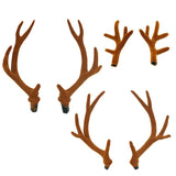 HULIANFU 2023 2pcs Simulation Antlers Headwear Headband Flocking Artificial Sika Deer Antlers DIY Accessories for Christmas Party Supplies