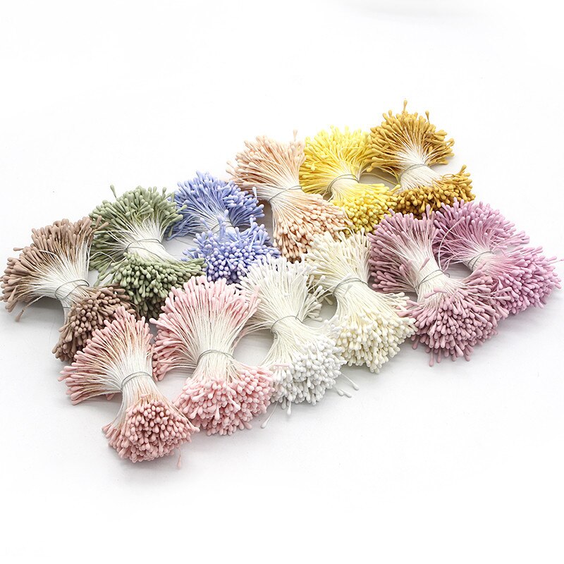 HULIANFU 2023 Lucia Crafts 144/420/600/1000pcs /Lot  Flowers Stamen 2mm  DIY Artificial Flowers  Wreath For Wedding Party Home Decor  D0401