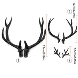 HULIANFU 2023 2018 Hot Simulation Black Antler Headdress DIY Accessories Material Headband Cute Christmas Decoration Photo Photography Props