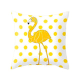 HULIANFU New Style Geometric Yellow Pillowcase Decorative Cushion For Sofa DIY Printed Pillow Chair Car Cushion Christmas Home Decoration