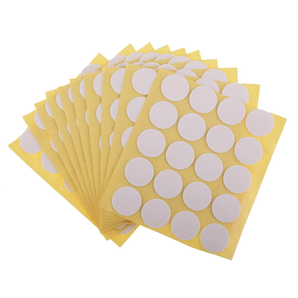 HULIANFU Pack of 100/200 Candle Wick Stickers Double-sided Adhesive Dots for Candle Making 20mm