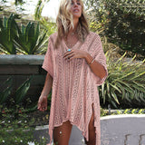 hulianfu New Knitted Beach Cover Up Women Bikini Swimsuit Cover Up Hollow Out Beach Dress Tassel Tunics Bathing Suits Cover-Ups Beachwear