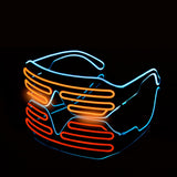 HULIANFU LED Glasses Glowing Halloween Luminous Neon Christmas Party Bril Flashing Light new