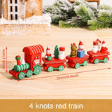 HULIANFU Merry Christmas Wooden Train Ornament Christmas Decoration For Home Santa Claus Gift Natal Navidad Noel  New Year Xmas Decor