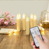 HULIANFU LED Candles Light Flameless Remote cвечи Velas شموع for Home Dinner Party Christmas Tree Candle Decoration Lamp Light New Years