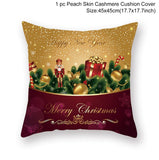 HULIANFU Santa pillowcase Happy New Year 2023 Xmas Gifts  Christmas Decor For Home Merry Christmas Ornament Navidad Natal Xmas Gifts