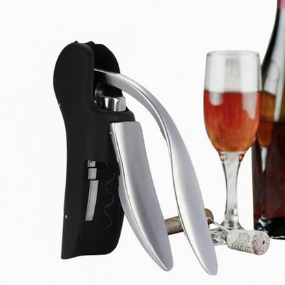 HULIANFU Premium Zinc Alloy Wine Bottle Opener Handle Pressure Red Wine Opener Lever Corkscrew for Wine Kitchen Bar Tools