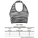 Streetwear Fashion Striped y2k Halter Knitted Vest For Women Sexy Backless Slim Outfits Female Tank Tops Autumn