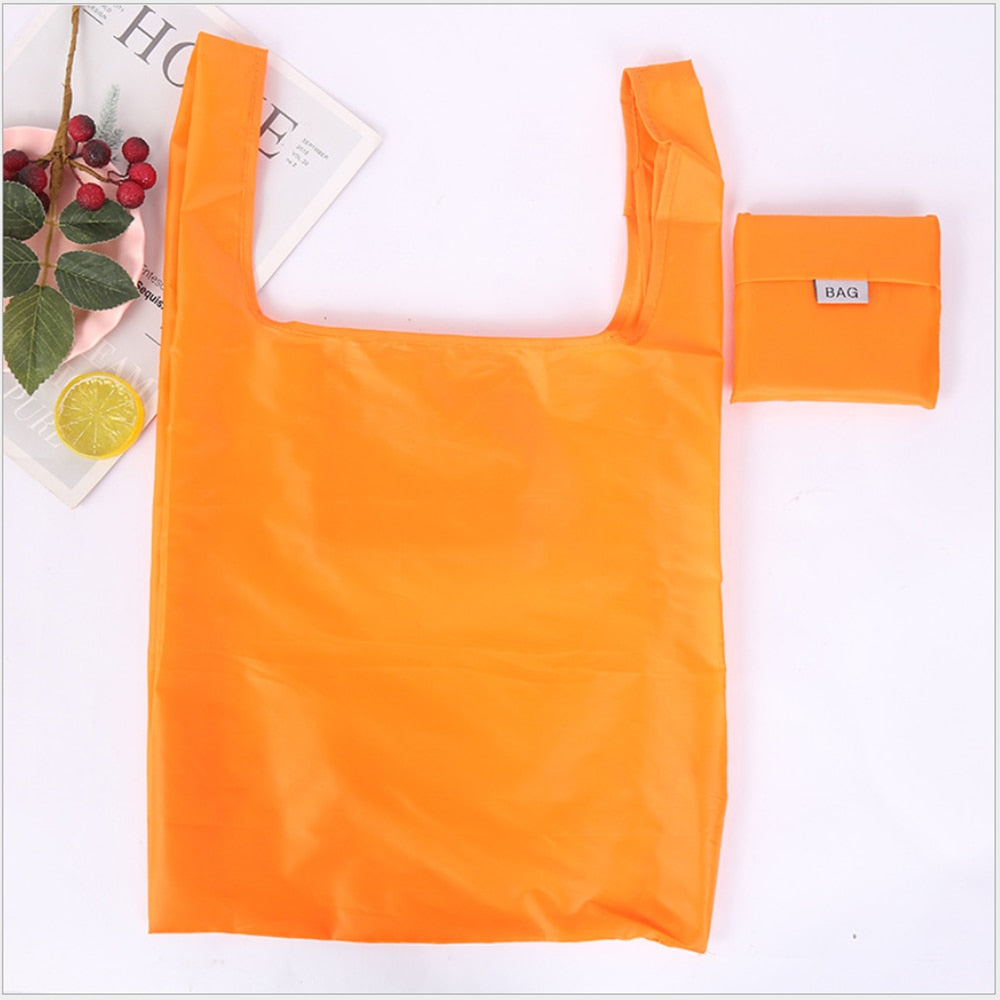 HULIANFU Shopping bag foldable polyester bag Eco-friendly hand canvas bag grocery bags Shoulder Reusable Bag foldable shopping bags totes