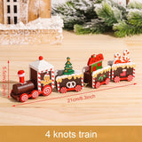 HULIANFU Merry Christmas Wooden Train Ornament Christmas Decoration For Home Santa Claus Gift Natal Navidad Noel  New Year Xmas Decor