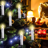HULIANFU LED Candles Light Flameless Remote cвечи Velas شموع for Home Dinner Party Christmas Tree Candle Decoration Lamp Light New Years