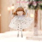 HULIANFU New Year  Gifts Cute Angel Ski Dolls Navidad Hanging Pendant Christmas Home Decor Xmas Tree Ornaments Noel Natal Decoration