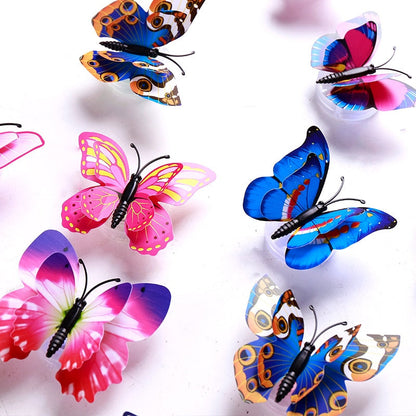 HULIANFU PheiLa LED Butterfly Lights Colorful Luminous Night Light Electron Powered for Wedding Decoration Stickers Child Small Gifts