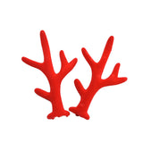 HULIANFU 2023 5 Pairs Red/brown Simulation Antlers DIY Handmade Cute Headband Headdress Accessories Material Christmas Party Decor Photo Props